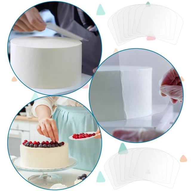 Alt view image 5 of 7 - 15 Pcs Transparent Cake Cream Scraper Plastic Cake Scraper Flexible Spatula Plastic Scraper Tool Cake Smoother for Icing Fondant Smoother Supplies Acrylic Cake Scraper DIY Baking Tool