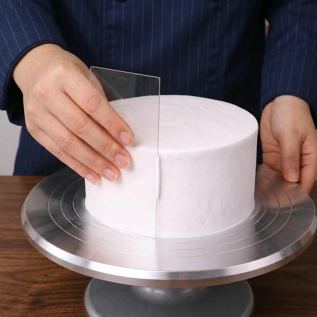 Alt view image 7 of 7 - 7-Pack Cake Scraper Smoother with 5 Clear Scrapers | Fondant & Cake Arch Guide Tools for Icing Baking, Bakery Pastry Cream, Home Kitchen