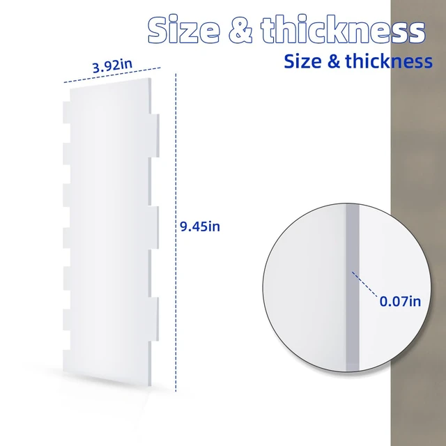 Alt view image 6 of 7 - 4 Pieces Large Clear Acrylic Cake Scraper Set Cakes Smoother Scraper Cake Stripes Edge Contour Comb for DIY Icing Frosting Buttercream Cream Decorating Kitchen Baking Tool Mousse Pastry Cutter