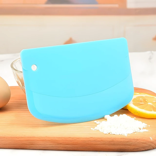 Alt view image 4 of 6 - 7PCS Dough Scraper, Plastic Bench Bowl Scraper for Baking, Cake, Bread | Multipurpose, for Kitchen, Pizza, Pastry