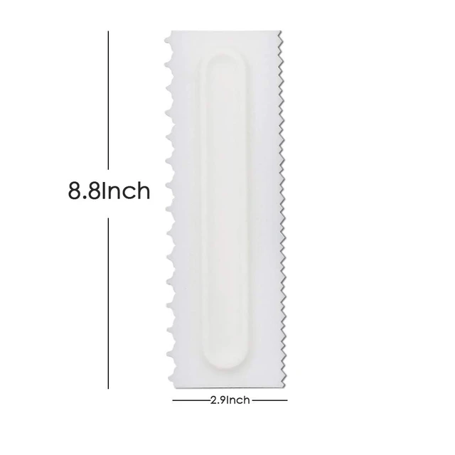 Alt view image 2 of 7 - 4 Pcs/set Cake Scraper Decorating Plastic Sawtooth Comb Mousse Butter Cream Cake Edge Tools Plastic Sawtooth Cake Icing Smoother Kitchen Baking Cake Edge DIY Tool