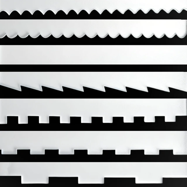 Alt view image 7 of 7 - 4 Pieces Acrylic Cake Scraper Set - Large Transparent Cake Smoother For Icing Frosting - Baking Tools With Comb Edge For Buttercream Mousse Decoration
