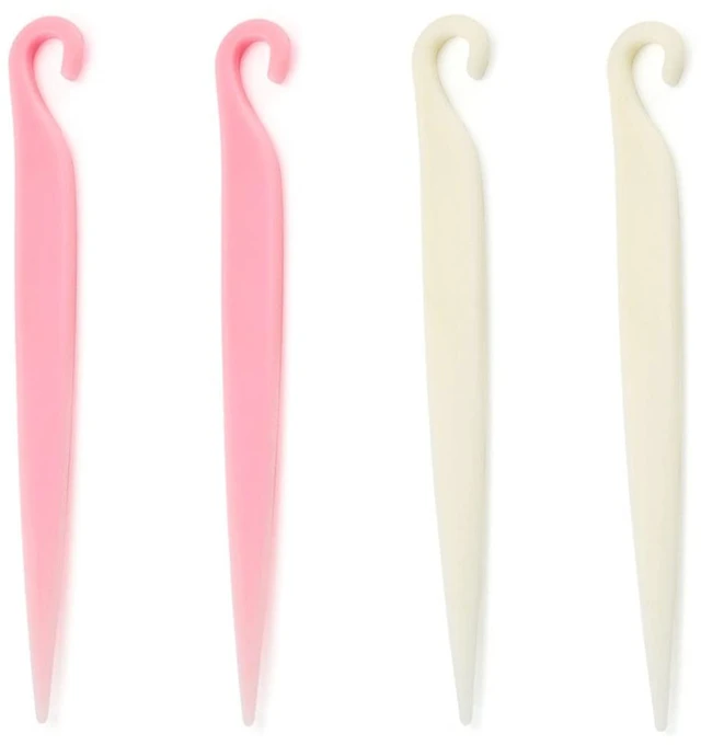 Main image of 4 Pack Cake Stripping Knife Scraper Cookie Demoulding Knives Release Cakes from Metal Pans Plastic Butter Cream Scrapers for DIY Baking Bakeware Bakery Kitchen Gadgets