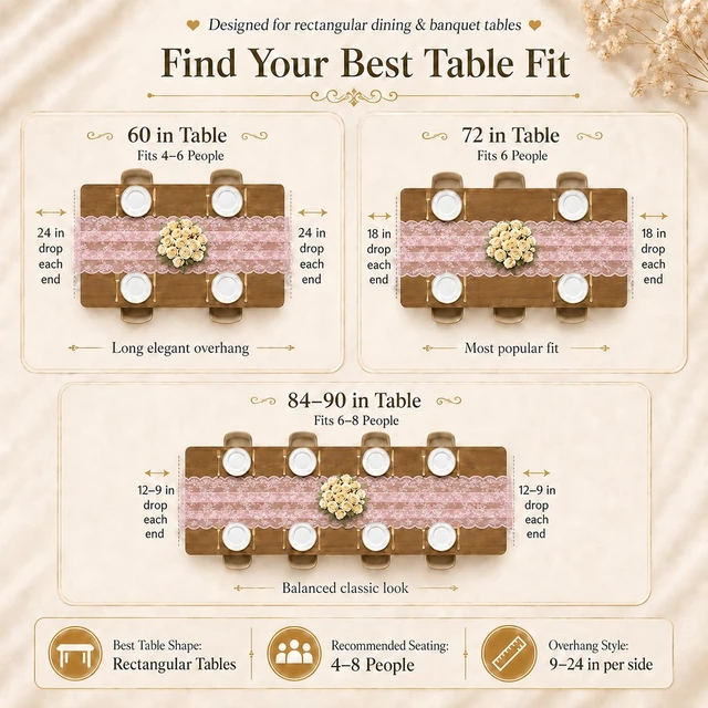 Alt view image 7 of 7 - Pink Lace Table Runner with Floral Embroidered (1pcs, 28x118) | Wedding Decor, 10ft, Valentine's Day Decor, Home Dining Party Decor, Backdrop, Sewing Lace Fabric, Floral Pattern, DIY Crafts