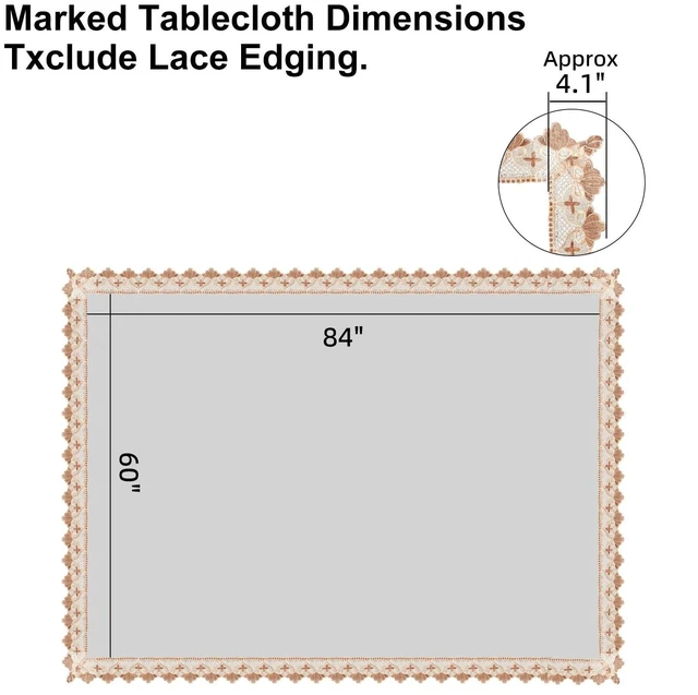 Alt view image 6 of 7 - Clear Tablecloth Protector, 0.15mm Heavy Duty Waterproof Vinyl Table Cover with Elegant Lace Trim, Crystal Clear Oilproof Wipeable Reusable Rectangle Tablecloths for Dining Table, 60 x 84 Inch