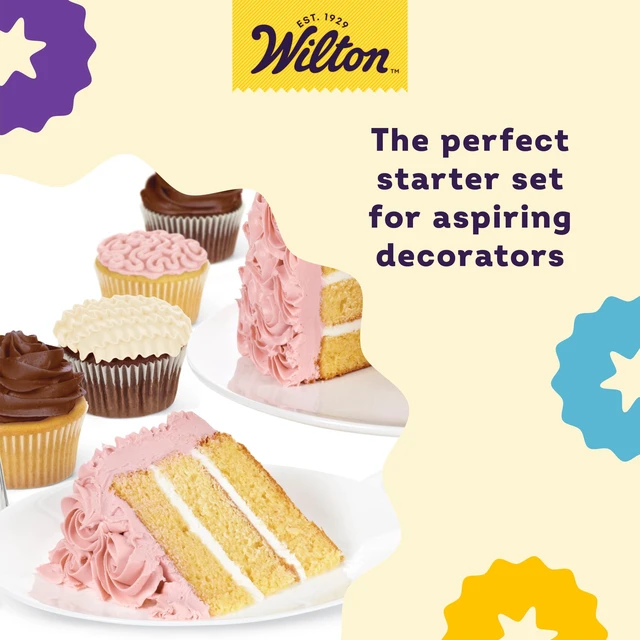Alt view image 5 of 6 - Beginning Buttercream Decorating Set, 20-Piece | 20-Piece Beginner Kit with Piping Tips, Bags, Couplers & Spatula for Learning Buttercream Decorating on Cakes & Cupcakes