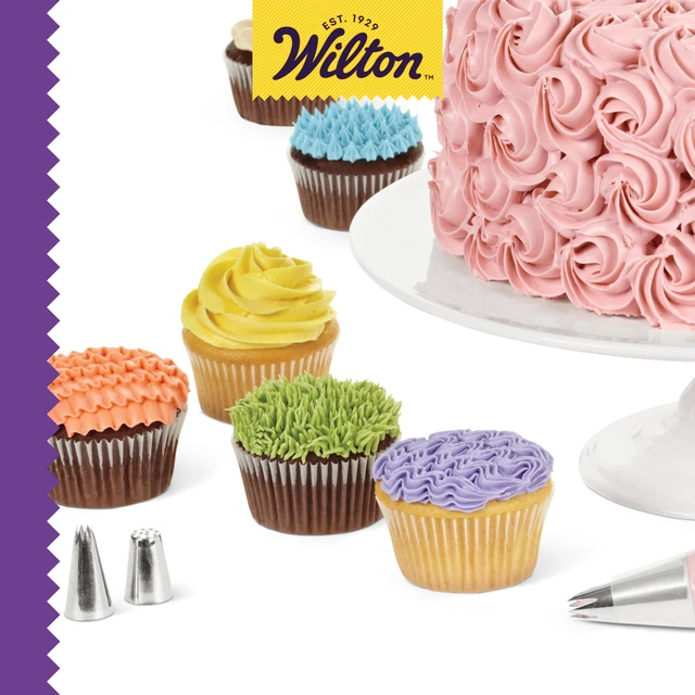 Alt view image 6 of 6 - Beginning Buttercream Decorating Set, 20-Piece | 20-Piece Beginner Kit with Piping Tips, Bags, Couplers & Spatula for Learning Buttercream Decorating on Cakes & Cupcakes