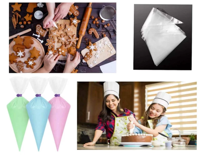 Alt view image 7 of 7 - Piping Bags,100pcs 12 Inch Anti Burst Disposable Cake Decorating Bags,Non-Slip Pastry Bags-Ideal for Cakes,Cream Frosting and Cookie Decorating