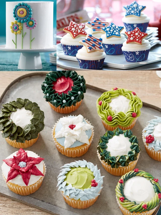 Alt view image 4 of 7 - 48 Pcs Small Piping Tips Set with Couplers for Cake Decorating & Frosting