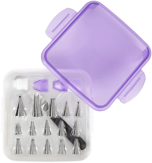 Main image of Decorating Essentials Frosting Piping Kit with Storage Box, Cake & Cupcake Decorating Set, 33 Piece Set