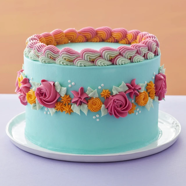 Alt view image 6 of 7 - Decorating Essentials Frosting Piping Kit with Storage Box, Cake & Cupcake Decorating Set, 33 Piece Set