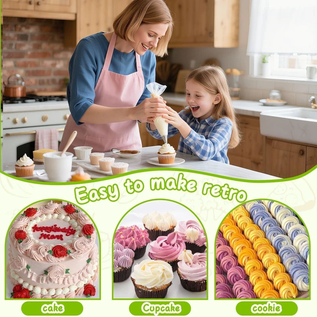 Alt view image 3 of 7 - Large Piping Tips Set, Stainless Steel | 5 Pieces, 1A 1E 348 347 356