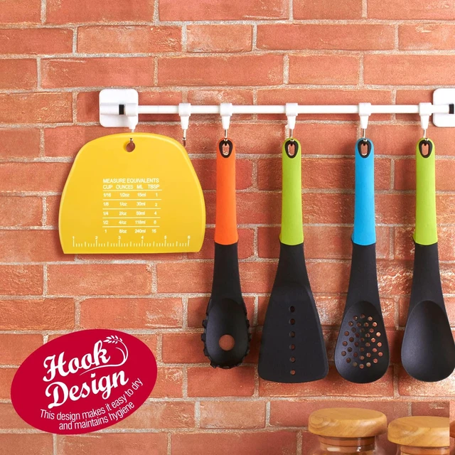 Alt view image 7 of 7 - 2 Pieces Dough Cutter, Bench Scraper Plastic, Sourdough Scraper, Dough Scraper with Measuring Scale, Multipurpose Food Scrapers for Dough, Cake, Bread, Icing Yellow and Green