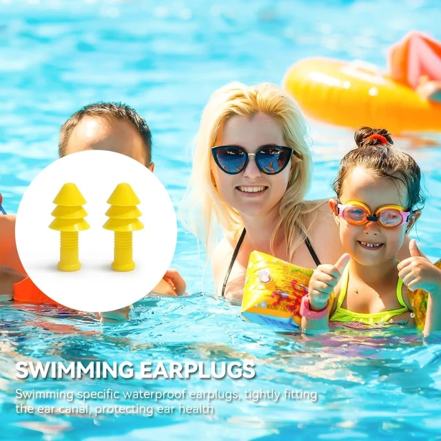 Alt view image 4 of 6 - Ear Plugs for Sleeping - 10 Pairs Reusable Silicone Ear Plugs | NRR 26 dB,Waterproof and washable,suitable for noisy environments,swimming, showering,work, and study.Send a portable box.