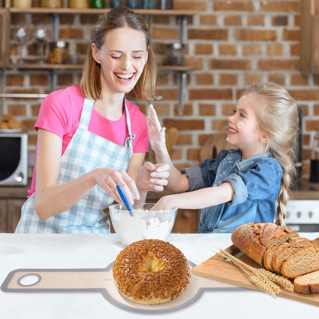 Alt view image 7 of 7 - Silicone Bread Sling for Dutch Oven 2 Pcs, Reusable Silicone Bread Baking Mat With Extra Long Handles Non-Stick & Easy to Clean for Transfer Sourdough, Round