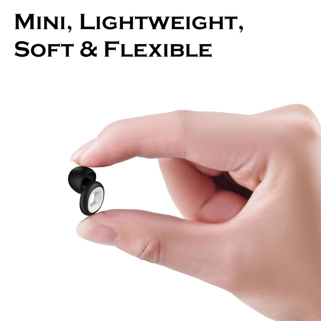 Alt view image 5 of 7 - Ear Plugs for Sleeping & Motorcycle Wind Noise, Reusable Noise Cancelling Earplugs with Soft Flexible Silicone for Hearing Protection, Sleep, Concerts & Focus, NRR 28dB, 8 Tips S/M/L/XL