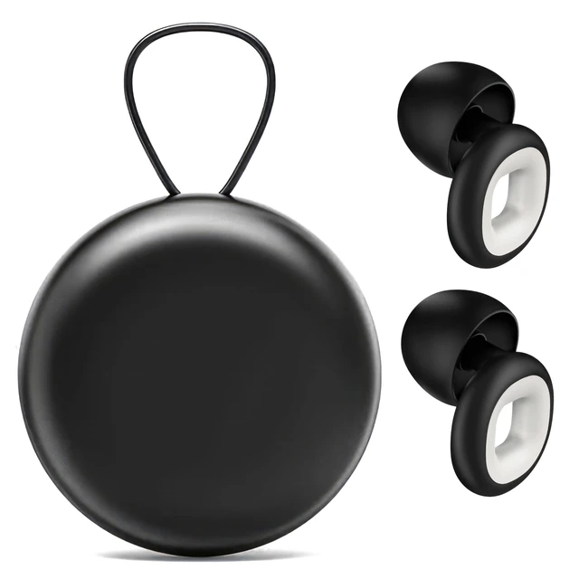Alt view image 7 of 7 - Ear Plugs for Sleeping & Motorcycle Wind Noise, Reusable Noise Cancelling Earplugs with Soft Flexible Silicone for Hearing Protection, Sleep, Concerts & Focus, NRR 28dB, 8 Tips S/M/L/XL