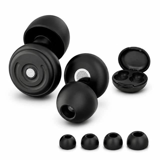 Main image of Ear Plugs for Sleeping, 58dB Noise Reduction, Motorcycle Ear Plugs | Noise cancelling ear plugs for sleeping with dual-mode noise reduction, up to 58 dB for sleep, study, travel & work.