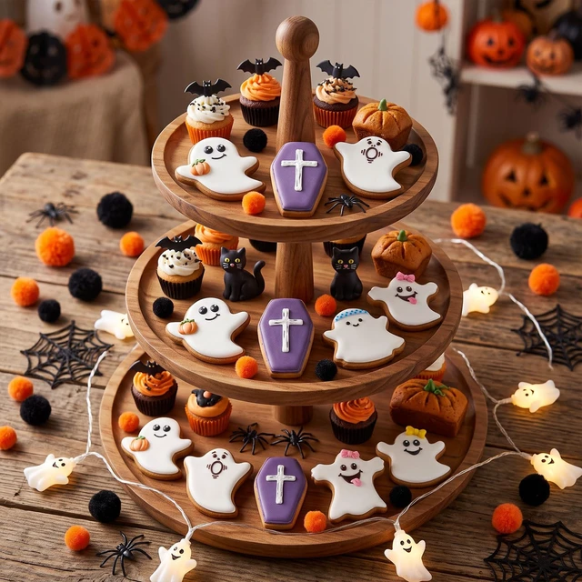 Alt view image 6 of 7 - 6 Pcs Halloween Cookie Cutters, 3 Inch Ghost Cookie Cutters, Ghost Stainless Steel Cutter for Halloween Baking Party Favors