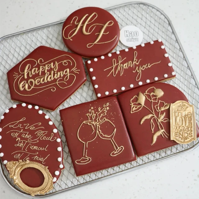 Alt view image 7 of 7 - 9 Pieces Geometric Plaque Cookie Cutter Set,Arch,Oval,Hexagon,Square,RectangleCircleD-ShapeLong Diamond Frame Shape Stainless steel Molds for Kitchen Baking