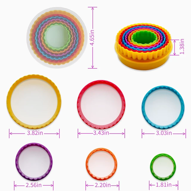 Alt view image 2 of 7 - Cookie Cutter Set - 6 PCS Perfect for Baking Unique Flower, Round, and Circle Cookies