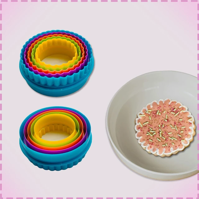 Alt view image 6 of 7 - Cookie Cutter Set - 6 PCS Perfect for Baking Unique Flower, Round, and Circle Cookies