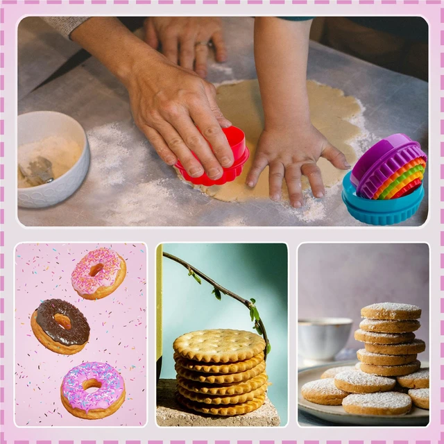 Alt view image 5 of 7 - Cookie Cutter Set - 6 PCS Perfect for Baking Unique Flower, Round, and Circle Cookies