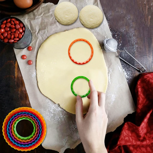 Alt view image 7 of 7 - Cookie Cutter Set - 6 PCS Perfect for Baking Unique Flower, Round, and Circle Cookies