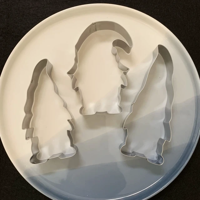Alt view image 6 of 7 - Gnome Cookie Cutter Set-5.3" 4.5" 4.3"-3-Pieces-Holiday Cookie Cutters Fondant Biscui Cutters