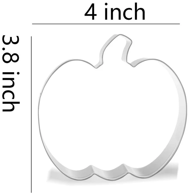 Alt view image 2 of 2 - Pumpkin Cookie Cutter, 4 x 3.8 inch, Stainless Steel