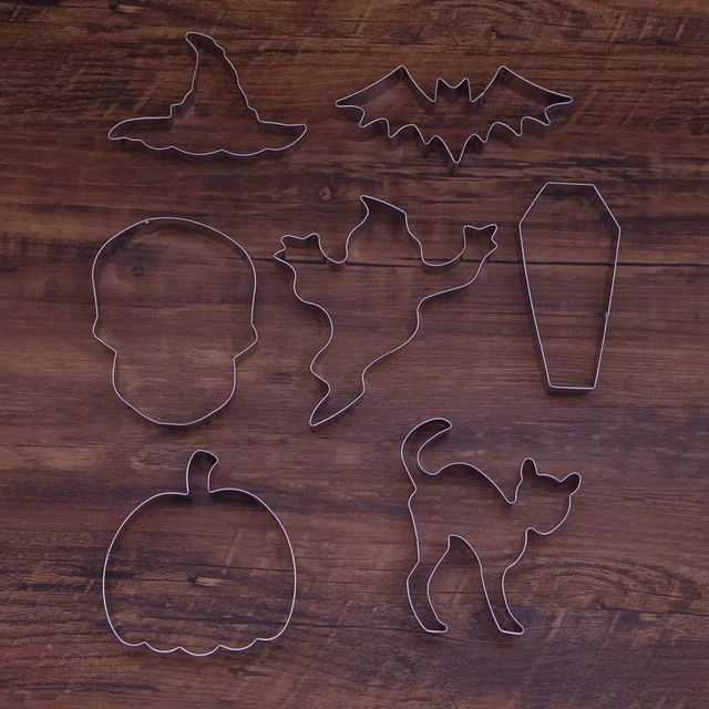 Alt view image 6 of 6 - Large Halloween Cookie Cutter Set - 7 Piece - Stainless Steel