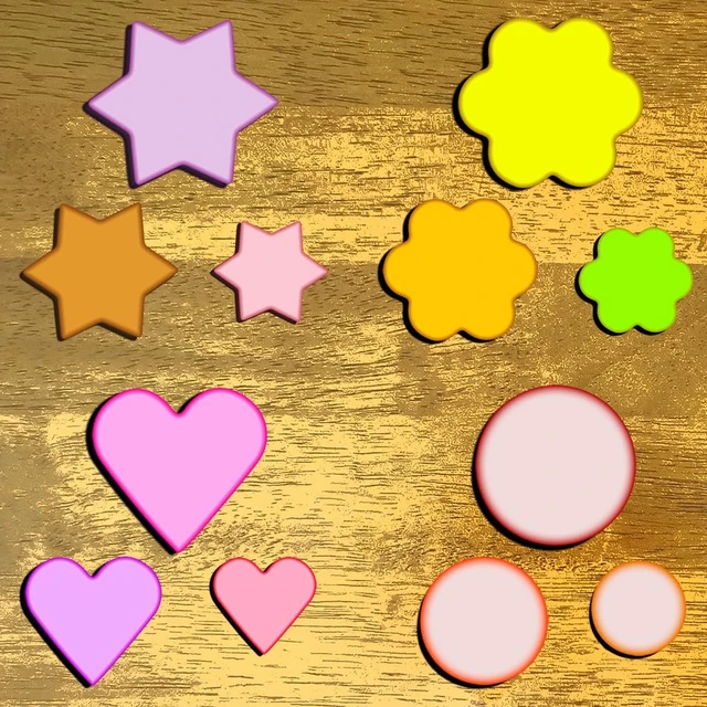 Alt view image 3 of 7 - Metal Cookie Cutters Set- Heart, Star, Round, Flower - 12Pcs Cookie Cutters - Heart Star Cookie Cutter Round Small Cutter Flower Cookie Cutter for Baking