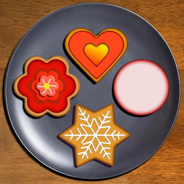 Alt view image 4 of 7 - Metal Cookie Cutters Set- Heart, Star, Round, Flower - 12Pcs Cookie Cutters - Heart Star Cookie Cutter Round Small Cutter Flower Cookie Cutter for Baking