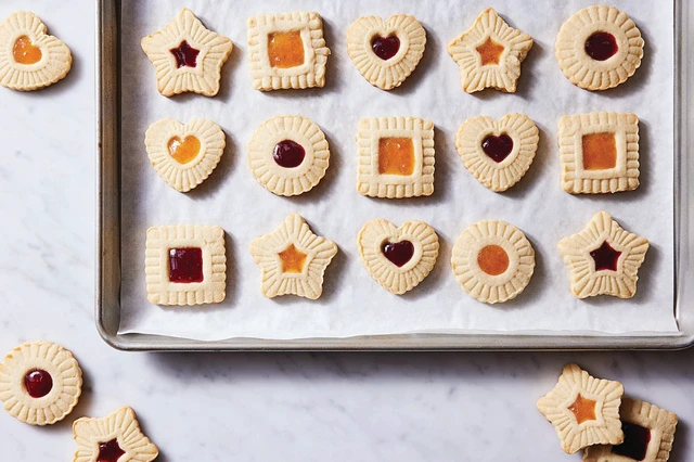 Alt view image 5 of 7 - Baking Company Thumbprint Pop Out Cookie Cutters, 4 Piece Set, For Embossed Thumbprint And Filled Cookies For Holiday And Everyday Baking