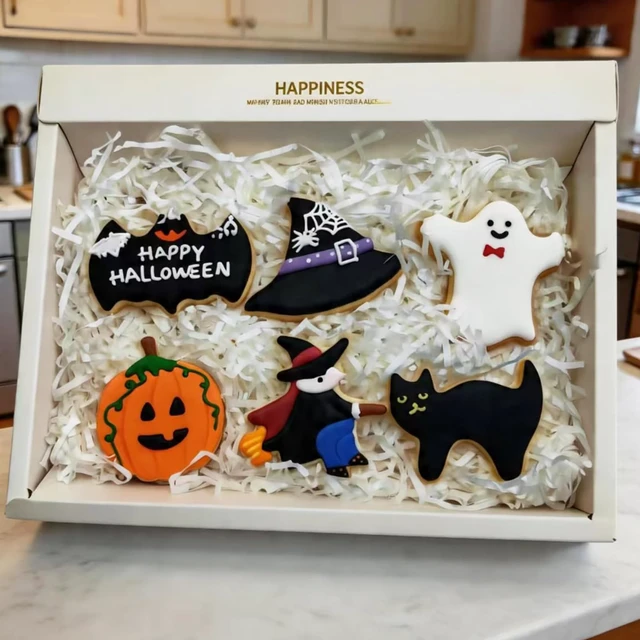 Alt view image 4 of 6 - Large Halloween Cookie Cutters,12pc/Set Thickened Stainless Steel. | Sandwich cutters & biscuit molds.Sturdy for cookies,sandwiches, cake,fruit.Ideal for DIY baking,home use,and parties.