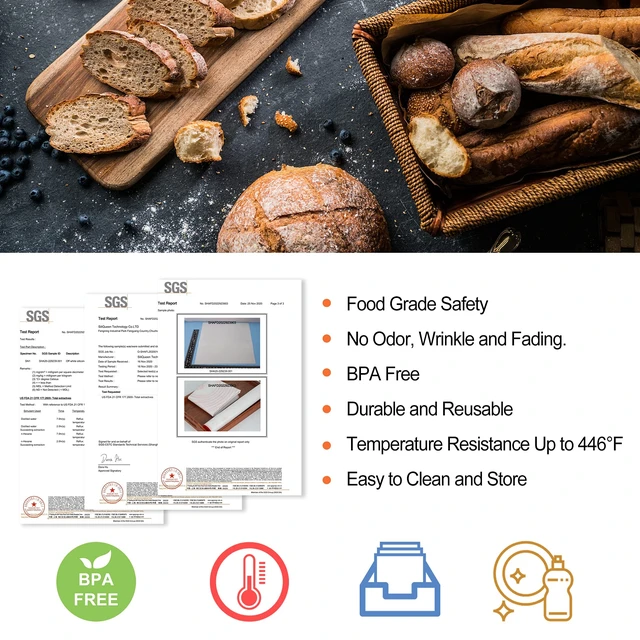 Alt view image 2 of 6 - Silicone Pastry Baking Mat with Measurements Extra a Brush and a Dough Scraper- 27.5 x 20 Heat Resistant, BPA Free, Non-Stick Non-Slip Pastry Mat for Rolling Dough, Easy to Clean, Red