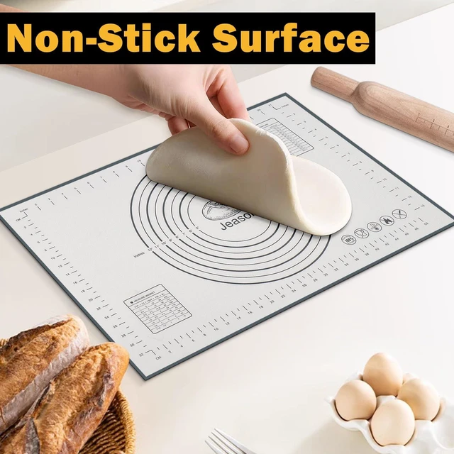 Alt view image 6 of 7 - 3 PCS Silicone Baking Mat Set, Silicone Bread Sling for Dutch Oven, Reusable Sourdough Bread Baking Supplies, Non-Stick and Easy Clean, with Long Handles
