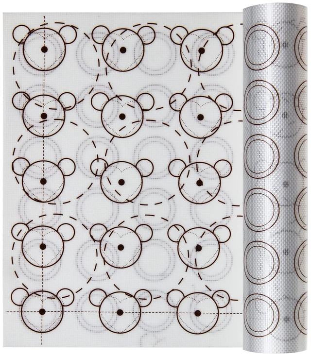Main image of Silicone Baking Mat,Thick Reusable Nonstick Bakeware Mats for Cookies, Macarons, Bread and Pastry (16.5x11.6, White)