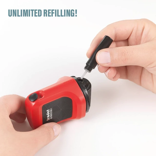 Alt view image 5 of 7 - ID Protector+ Ink Roller Stamp w/Box & Letter Opener & 3 Refill Inks | Conceals info in one roll; Works on glossy & standard paper; Ceramic box cutter and letter opener; Includes 3 refill inks