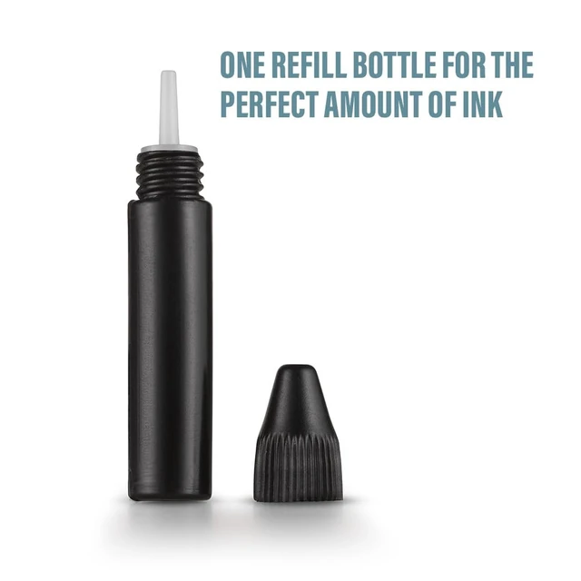 Alt view image 3 of 7 - Refill Inks for ID Protector+ & ID Protector 3 Refill Ink Pack | 2 ml per bottle; One bottle equals one full refill; Clean, measured refill bottles; Works on glossy shipping labels