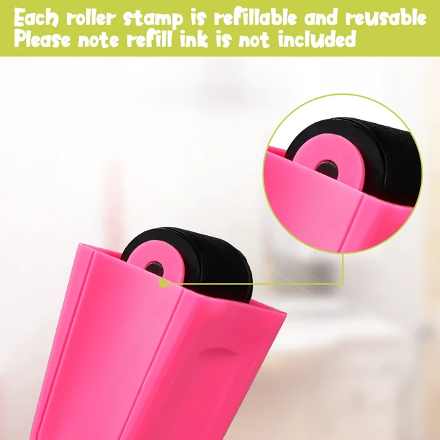 Alt view image 4 of 7 - 9 Pack Identity Protection Roller Stamp Confidential Roller Stamp | Confidential Privacy Stamp, Information Blocker for ID, Account, Data Address Security, Roller Prevents Privacy Leaks