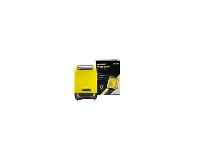 Alt view image 6 of 7 - Identity Theft Protection Roller Stamp, Privacy Confidential and Address Blocker, Self-Inking ID Theft Prevention Security Stamp (Yellow)