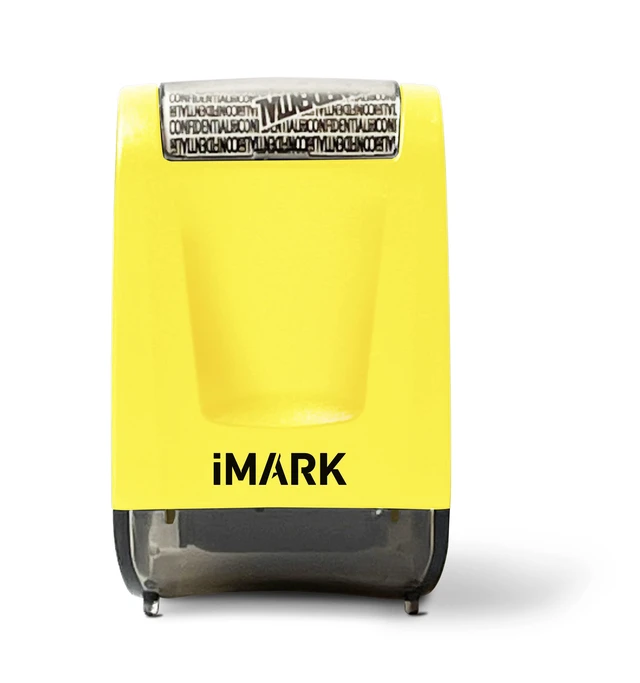 Alt view image 5 of 7 - Identity Theft Protection Roller Stamp, Privacy Confidential and Address Blocker, Self-Inking ID Theft Prevention Security Stamp (Yellow)