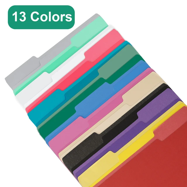 Alt view image 6 of 7 - Pink File Folders 8.5x11 Inch,1/3 Cut Tab Colored File Folders Letter Size,School Business Office Folders for Document-18 Pack