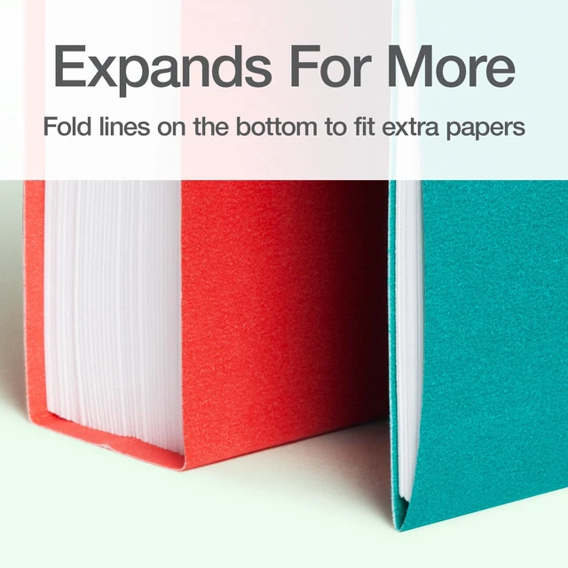 Alt view image 4 of 7 - Hanging File Folders, 25 Pack, Letter Size (8.5" x 11"), 4 Tropical Colors, 5 Tab Positions, Includes Tabs and Inserts, Hanging Files for Office and Document Organization