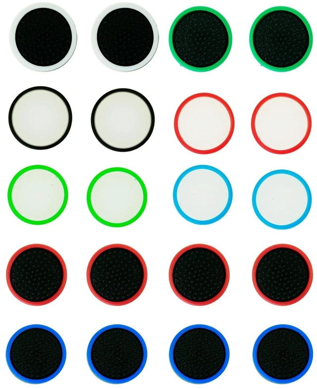 Main image of 20PCS Silicone Joy-Con Thumb Grip Caps, Analog Thumbstick Joystick Covers Compatible with Nintendo Switch/Lite/OLED Controller Accessories