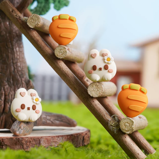 Alt view image 7 of 7 - 4PCS Thumb Grip Caps for Switch 2, Cute Silicone Joystick Caps Soft Thumbstick Cover Compatible with Switch 2025 - Rabbit & Carrot