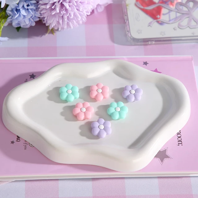 Alt view image 4 of 6 - Thumb Grip Caps Compatible with Nintendo Switch, Cozy Daisy Jostick Caps for Nintendo Switch Lite/OLED, Floral Silicone Joycon Grips Cover Switch Accessories-6PCS Pastel Pink Purple Cozy Gaming