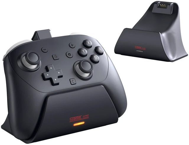 Main image of Charging Dock for Nintendo Switch 2 Pro Controller | LED Indicator and Pin-Contact Precision, Portable Fashion Charging Station (Only for Official Switch 2 Pro Controller)