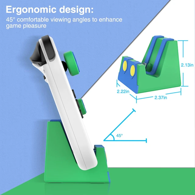Alt view image 2 of 7 - Switch Charging Dock for Switch/Switch Lite/Switch OLED, Portable Switch Charging Base Stand with Type C Port,Replacement Compatible with Official Switch Charger Stand